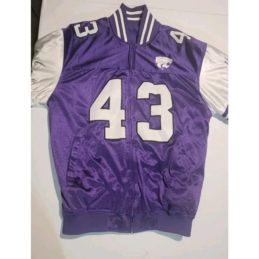 K State Wildcats Extreme Fanz Size Medium Reversible Jacket Jersey Coat